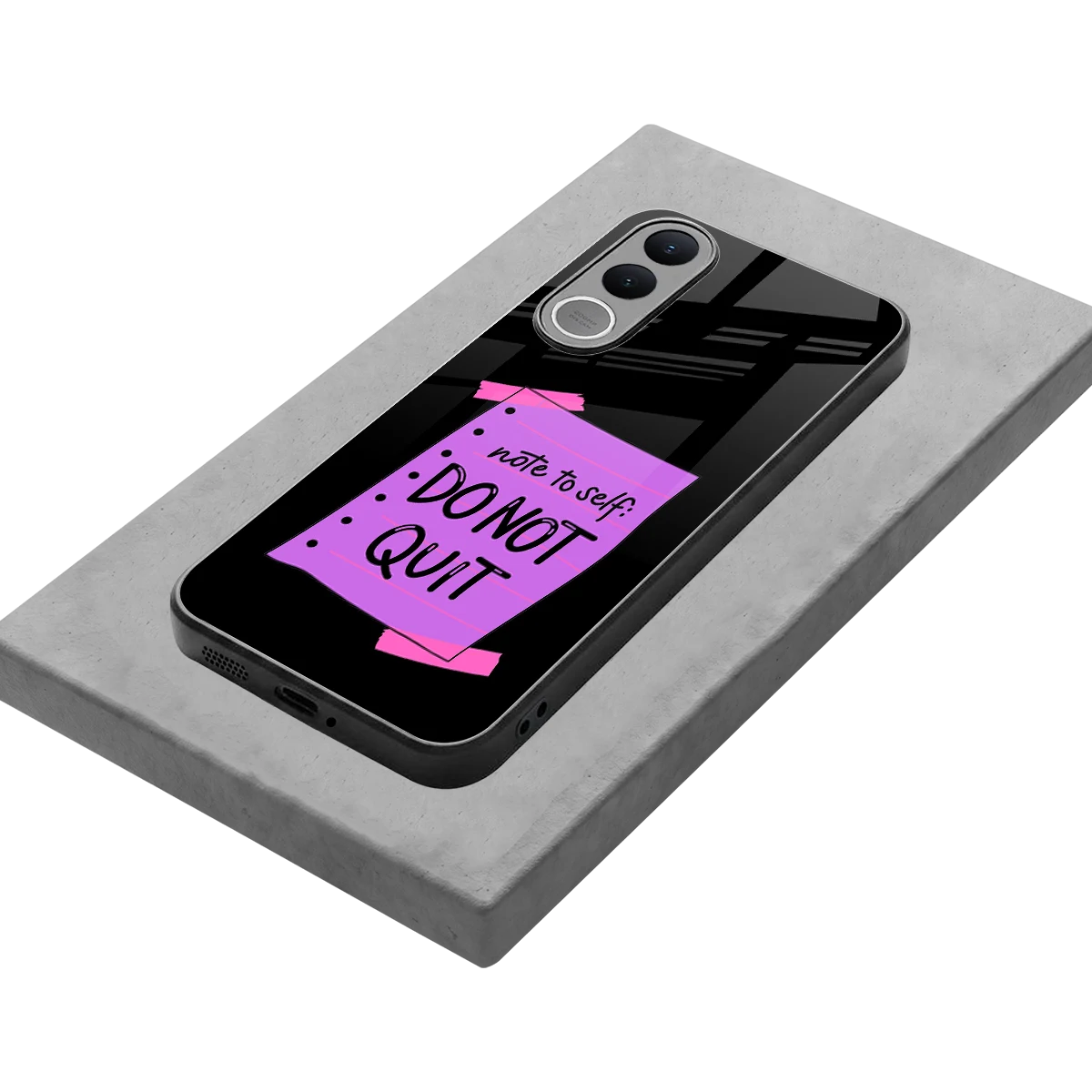 No Not Quit stylish phone case for vivo v70 fe | glossy glass and slim fit