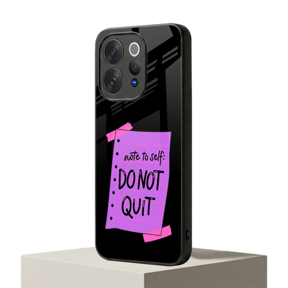 No Not Quit vivo v70 elite mobile cover | shockproof glass phone case