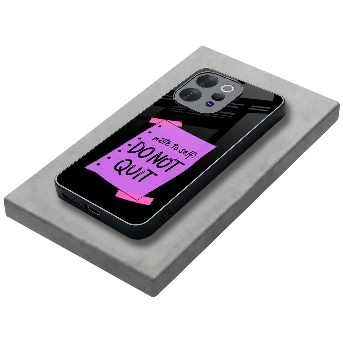 No Not Quit stylish phone case for vivo v70 | glossy glass and slim fit