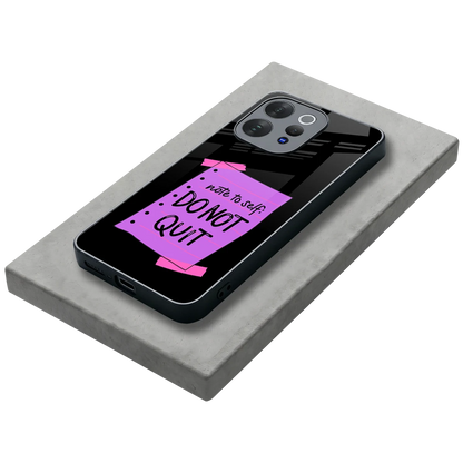 No Not Quit stylish phone case for vivo v70 elite | glossy glass and slim fit