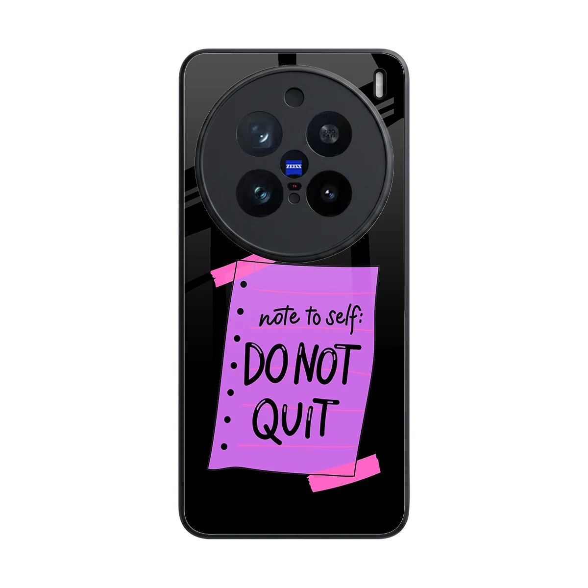 No Not Quit back phone cover | glass case for vivo x200 pro