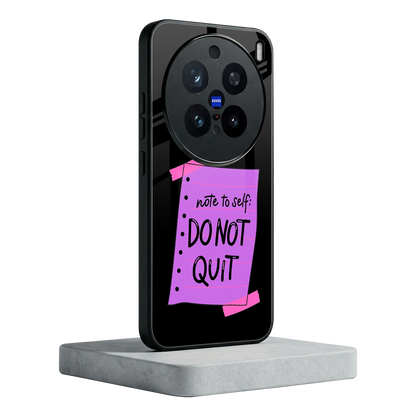No Not Quit vivo x200 pro mobile cover | shockproof glass phone case