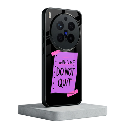 No Not Quit vivo x300 pro mobile cover | shockproof glass phone case