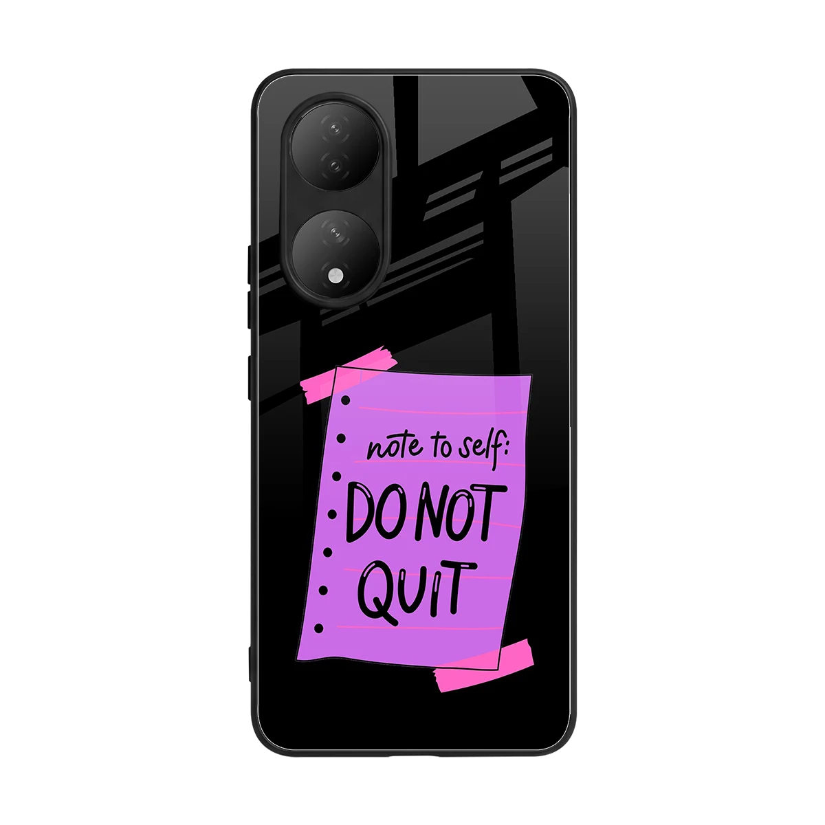 No Not Quit back phone cover | glass case for Vivo-y100