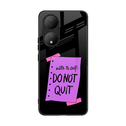 No Not Quit back phone cover | glass case for Vivo-y100