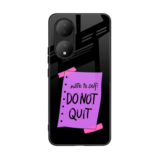 No Not Quit back phone cover | glass case for Vivo-y100
