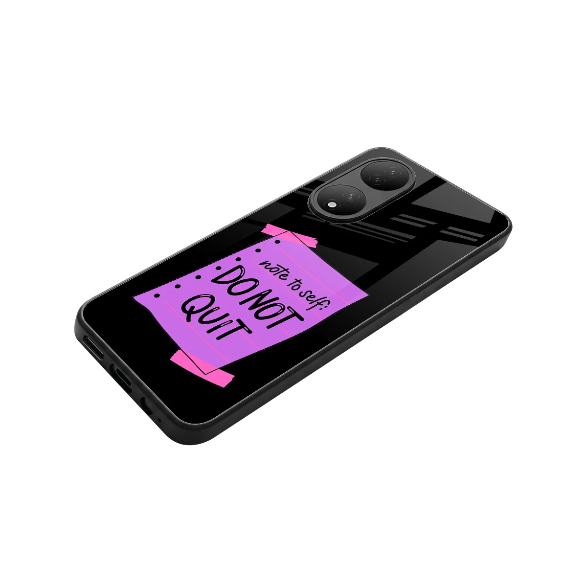 No Not Quit stylish phone case for Vivo-y100 | glossy glass and slim fit