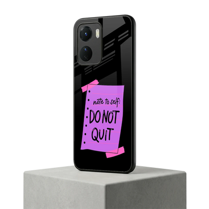 No Not Quit vivo y16 mobile cover | shockproof glass phone case