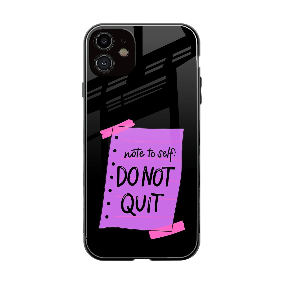 No Not Quit back phone cover | glass case for iphone 12