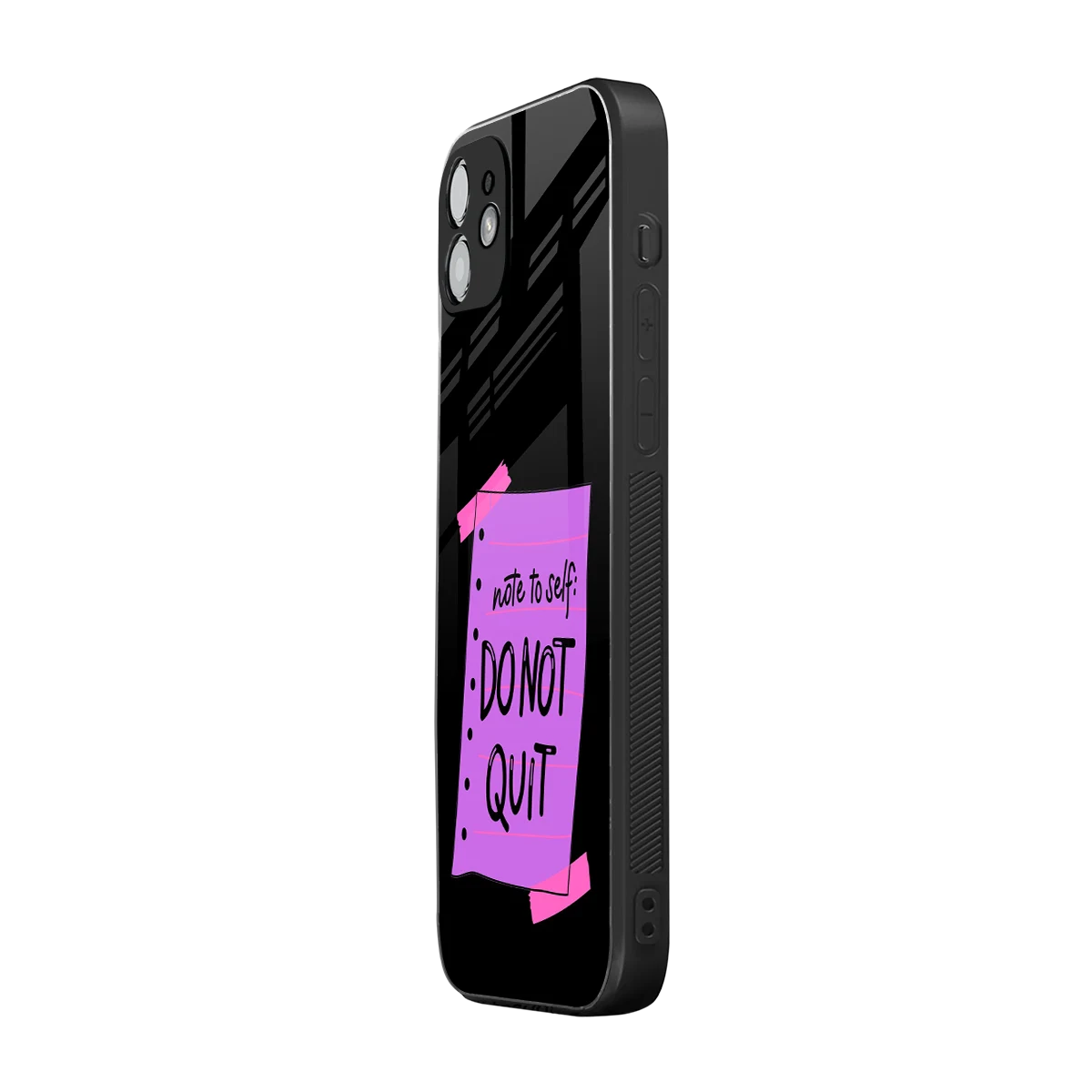 No Not Quit iphone 12 mobile cover | shockproof glass phone case