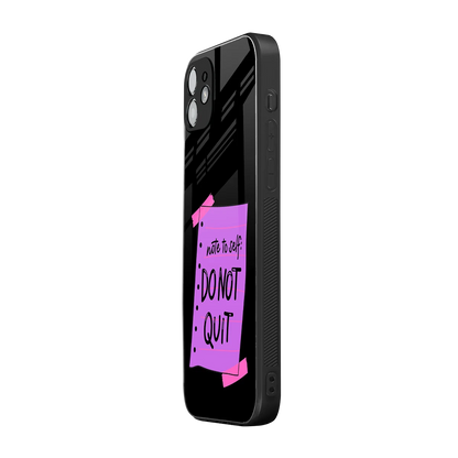 No Not Quit iphone 12 mobile cover | shockproof glass phone case