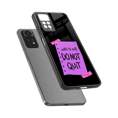 No Not Quit sleek redmi note 11 pro cover with tempered glass back and TPU edges
