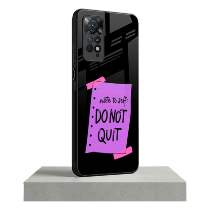 No Not Quit redmi note 11 pro mobile cover | shockproof glass phone case