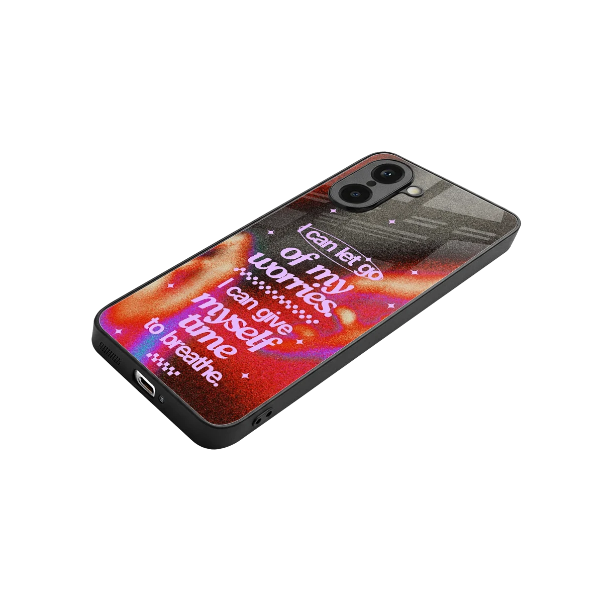 No Worries stylish phone case for oneplus nord ce5 5g | glossy glass and slim fit