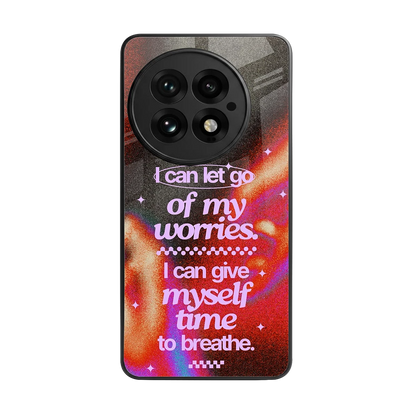 No Worries back phone cover | glass case for oneplus 13