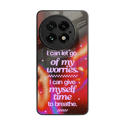 No Worries back phone cover | glass case for oneplus 13