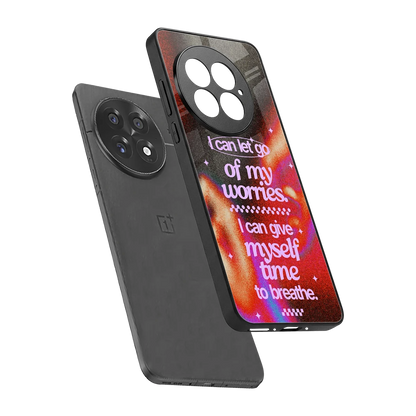 No Worries sleek oneplus 13 cover with tempered glass back and TPU edges