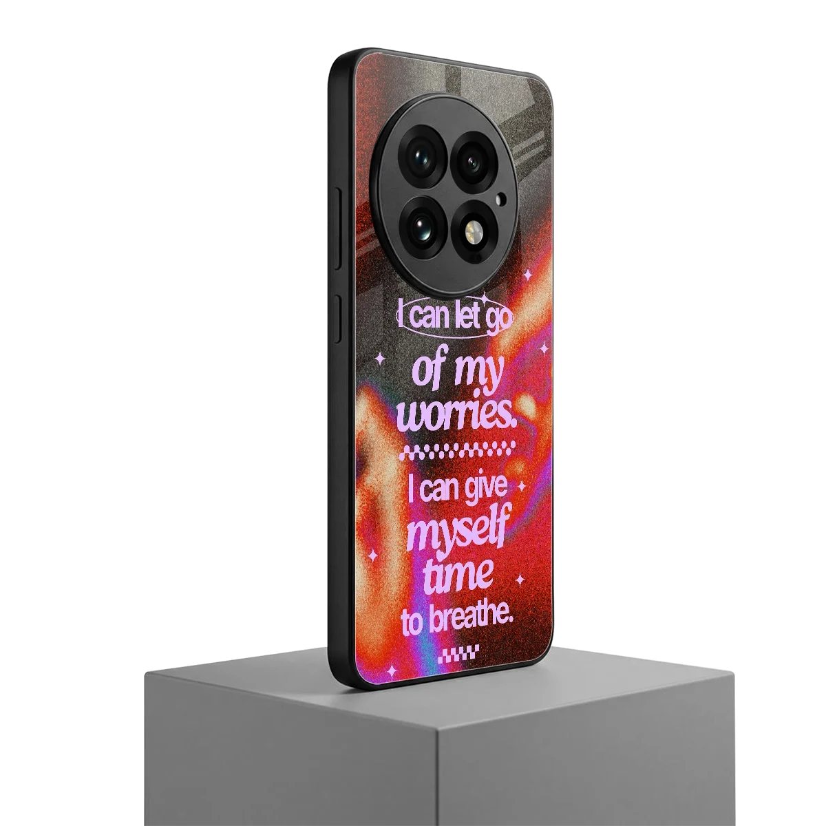 No Worries oneplus 13 mobile cover | shockproof glass phone case