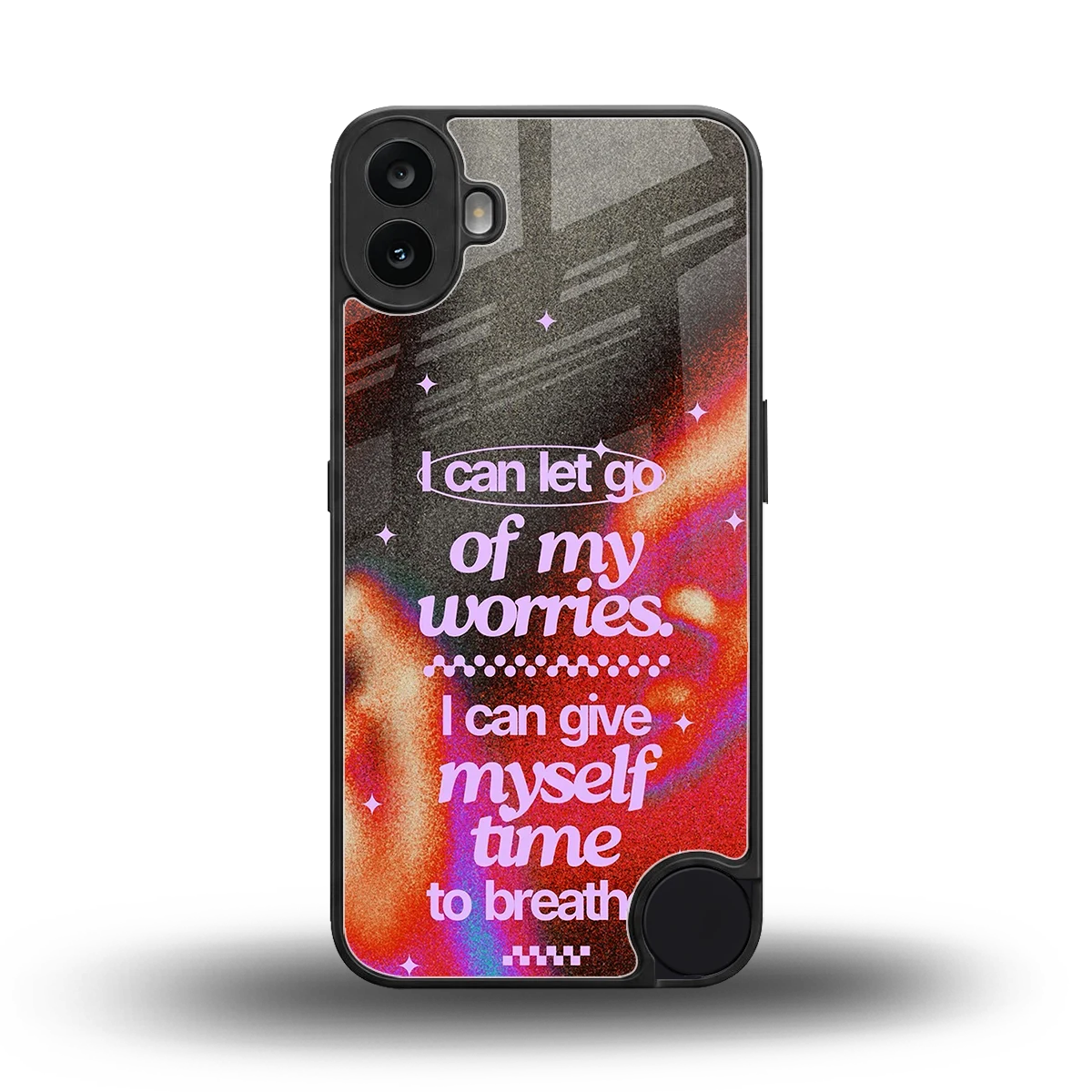 No Worries back phone cover | glass case for cmf nothing phone 1