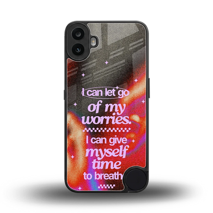 No Worries back phone cover | glass case for cmf nothing phone 1