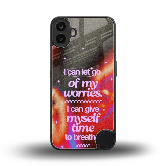 No Worries back phone cover | glass case for cmf nothing phone 1