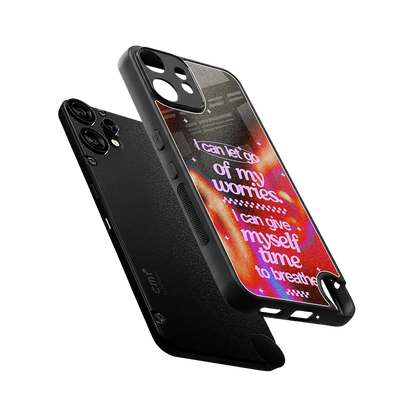 No Worries sleek cmf nothing phone 2 pro cover with tempered glass back and TPU edges