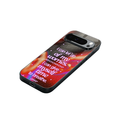 No Worries stylish phone case for google pixel 10 pro xl | glossy glass and slim fit