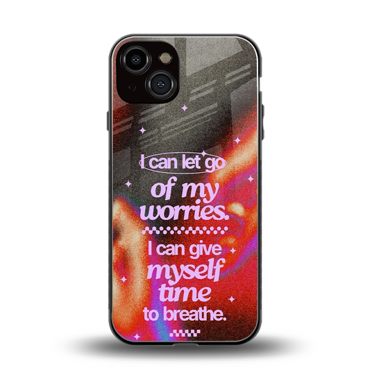 No Worries back phone cover | glass case for iphone 13