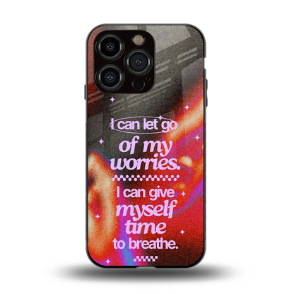 No Worries back phone cover | glass case for iphone 15 pro