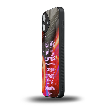 No Worries iphone 16 plus mobile cover | shockproof glass phone case