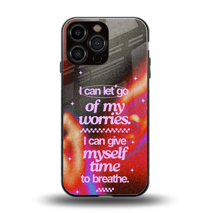 No Worries back phone cover | glass case for iphone 16 pro max