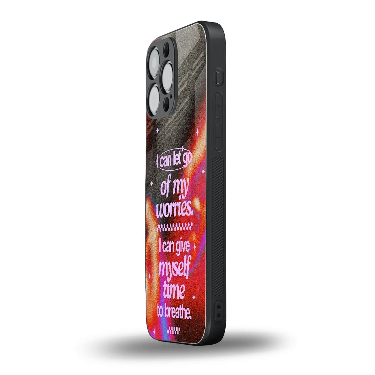 No Worries iphone 16 pro max mobile cover | shockproof glass phone case