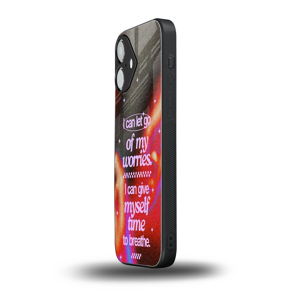 No Worries iPhone 16 mobile cover | shockproof glass phone case