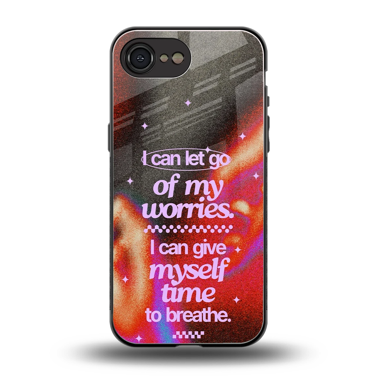 No Worries back phone cover | glass case for iphone 17e