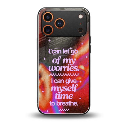 No Worries back phone cover | glass case for iphone 17 pro