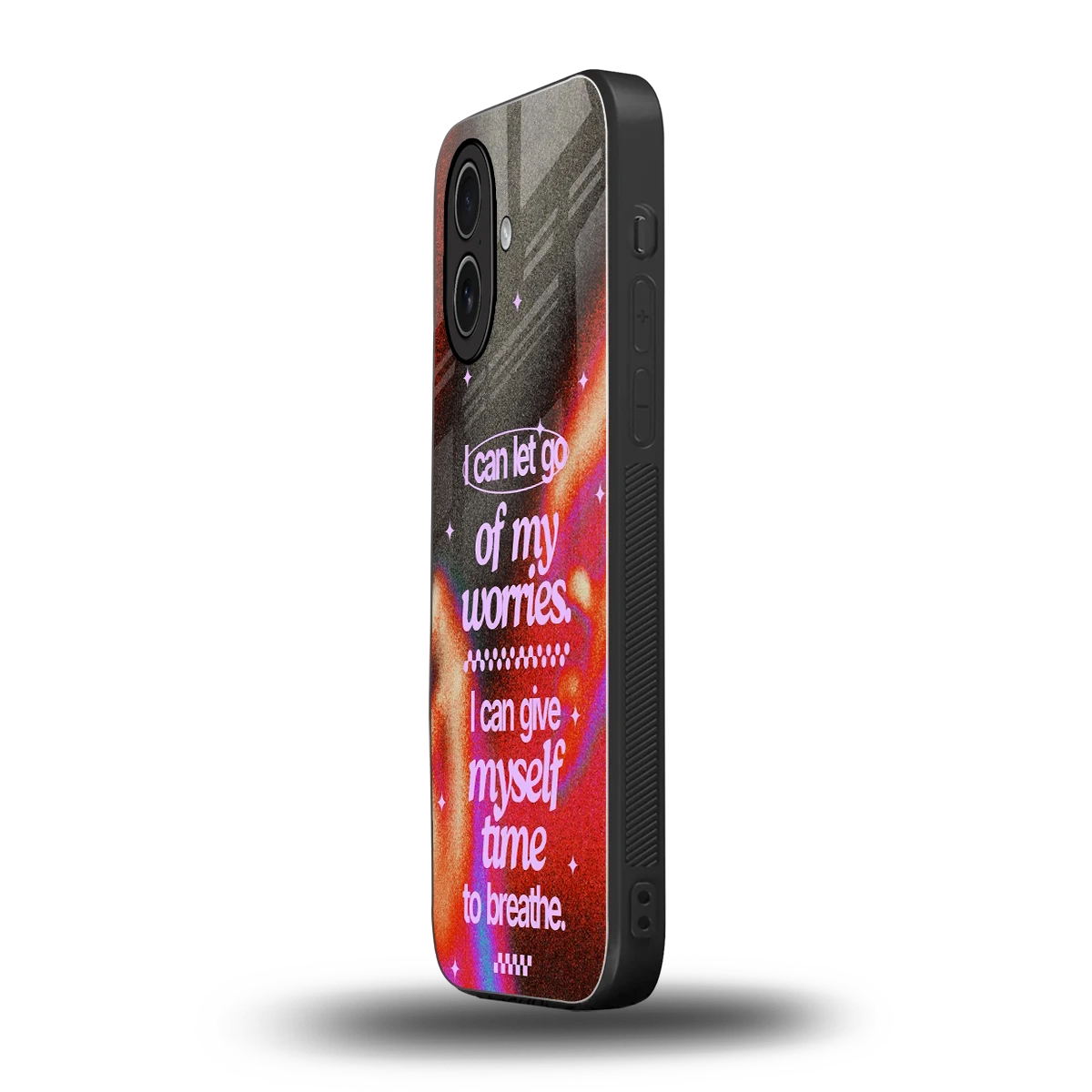 No Worries iphone 17 mobile cover | shockproof glass phone case