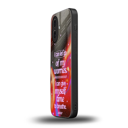 No Worries iphone 17 mobile cover | shockproof glass phone case