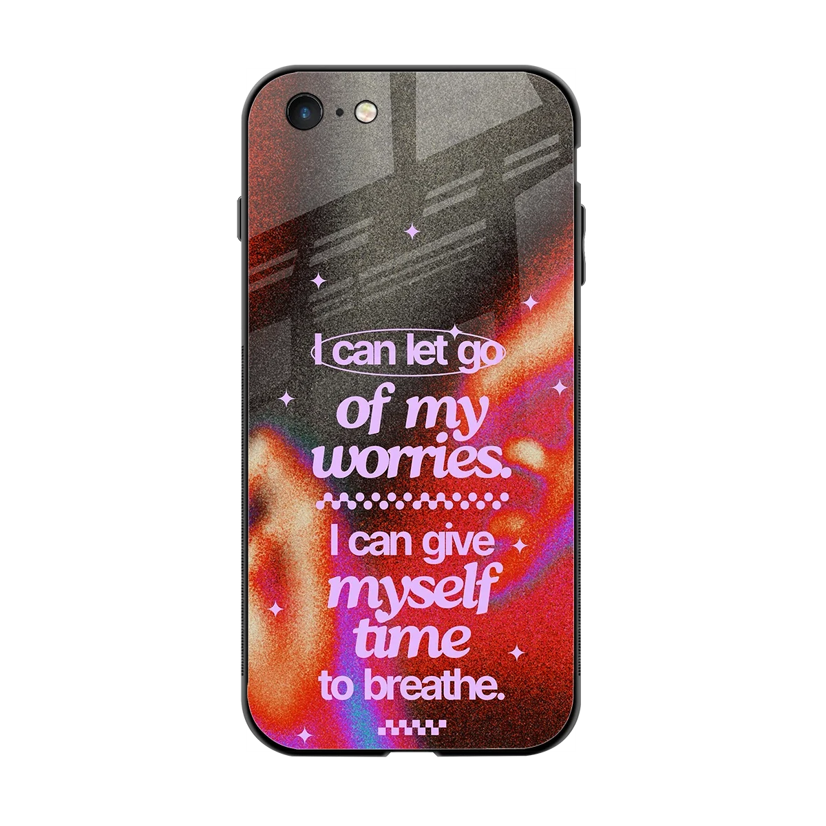 No Worries back phone cover | glass case for iphone 6s plus