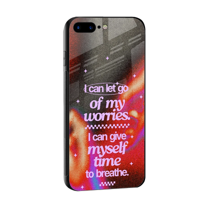 No Worries sleek iphone 8 plus cover with tempered glass back and TPU edges