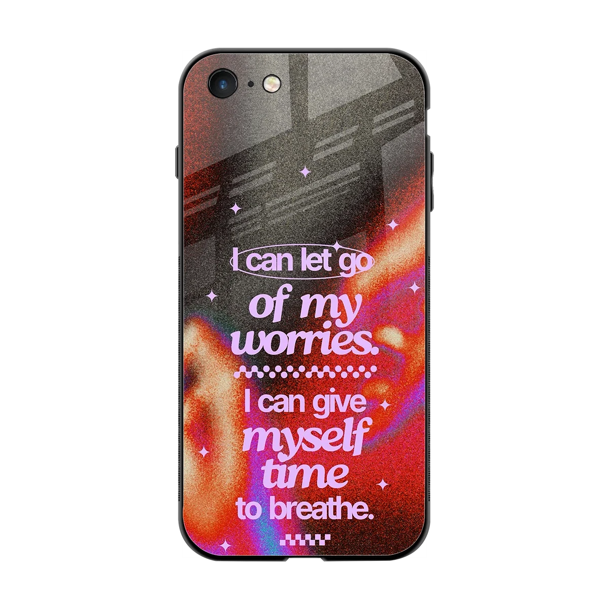 No Worries back phone cover | glass case for iphone 7