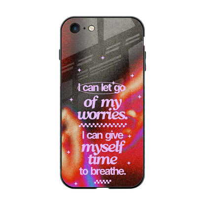 No Worries back phone cover | glass case for iphone 7