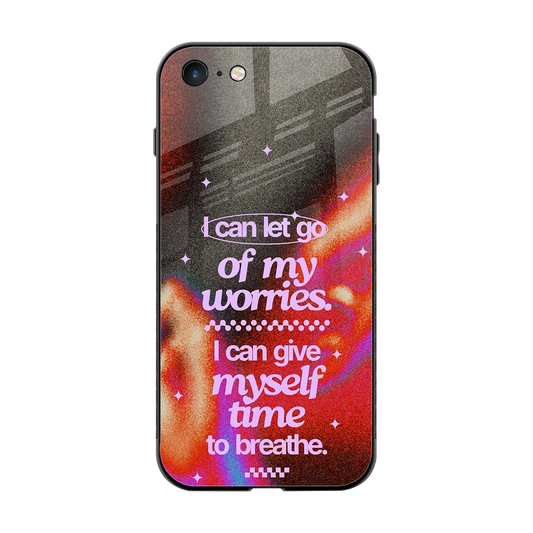 No Worries back phone cover | glass case for iphone 7