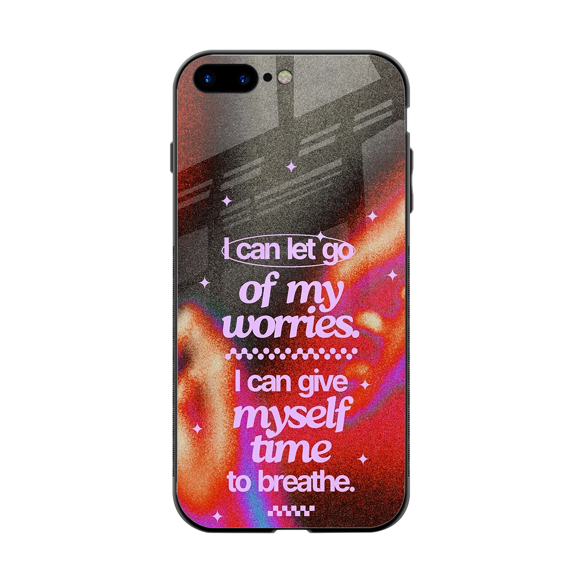 No Worries back phone cover | glass case for iphone 8 plus