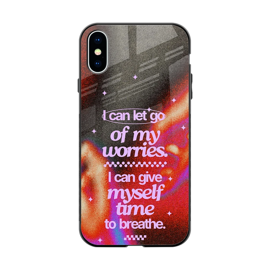 No Worries back phone cover | glass case for iphone xs