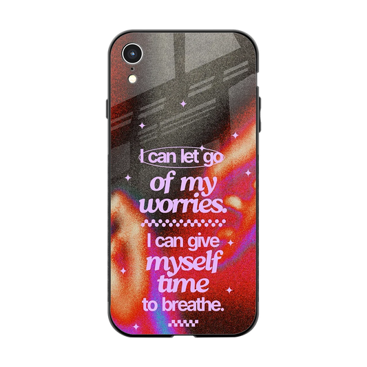 No Worries back phone cover | glass case for iphone xr