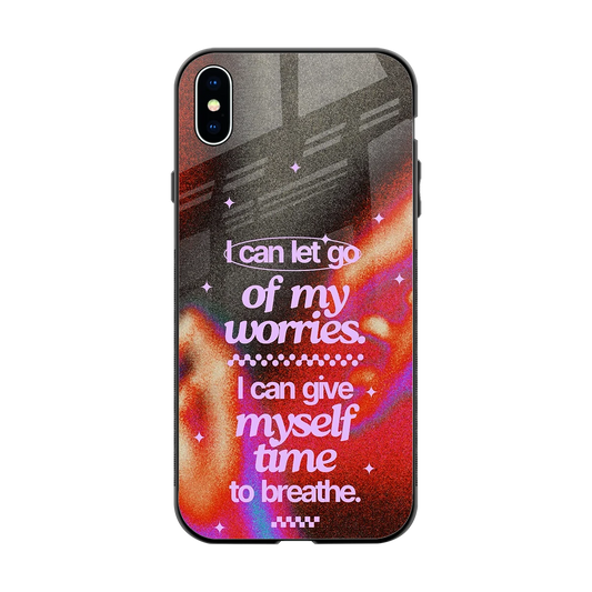 No Worries back phone cover | glass case for iphone xs max