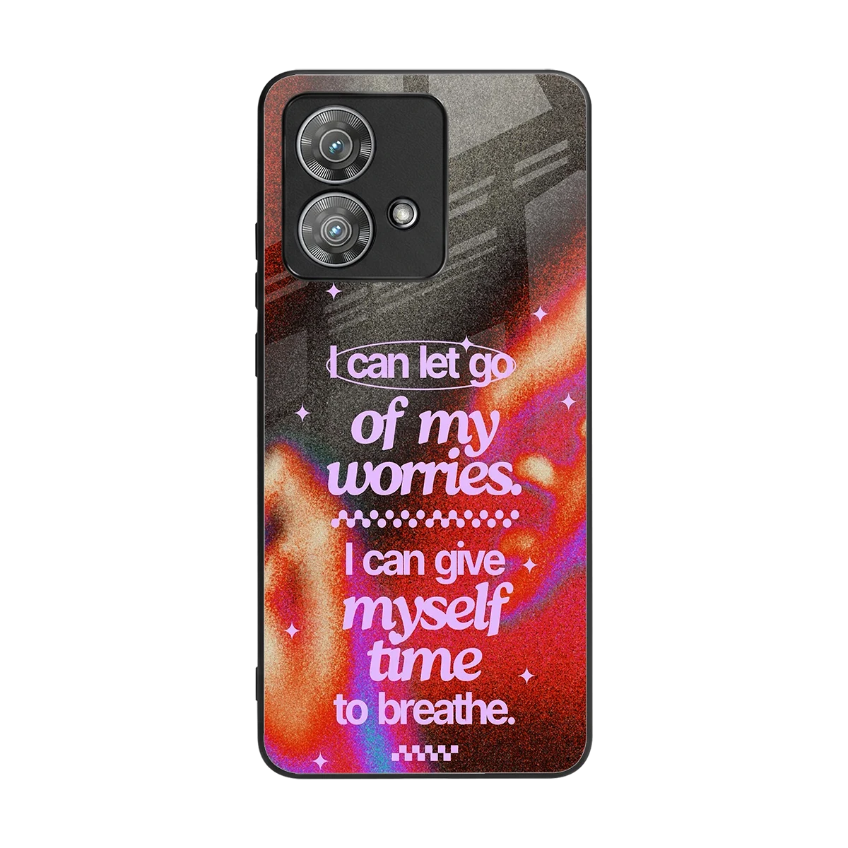 No Worries back phone cover | glass case for motorola edge 40 neo 5g