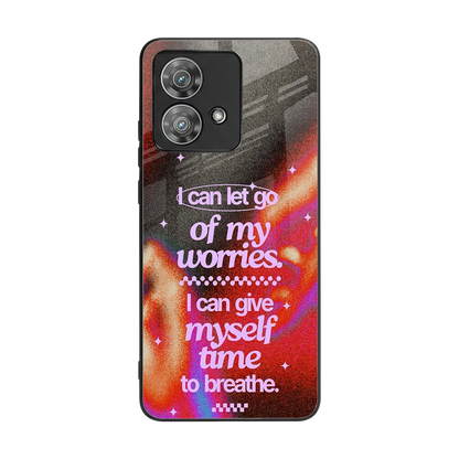No Worries back phone cover | glass case for motorola edge 40 neo 5g