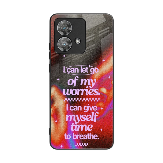 No Worries back phone cover | glass case for motorola edge 40 neo 5g