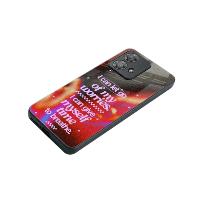 No Worries stylish phone case for motorola edge 40 neo 5g | glossy glass and slim fit
